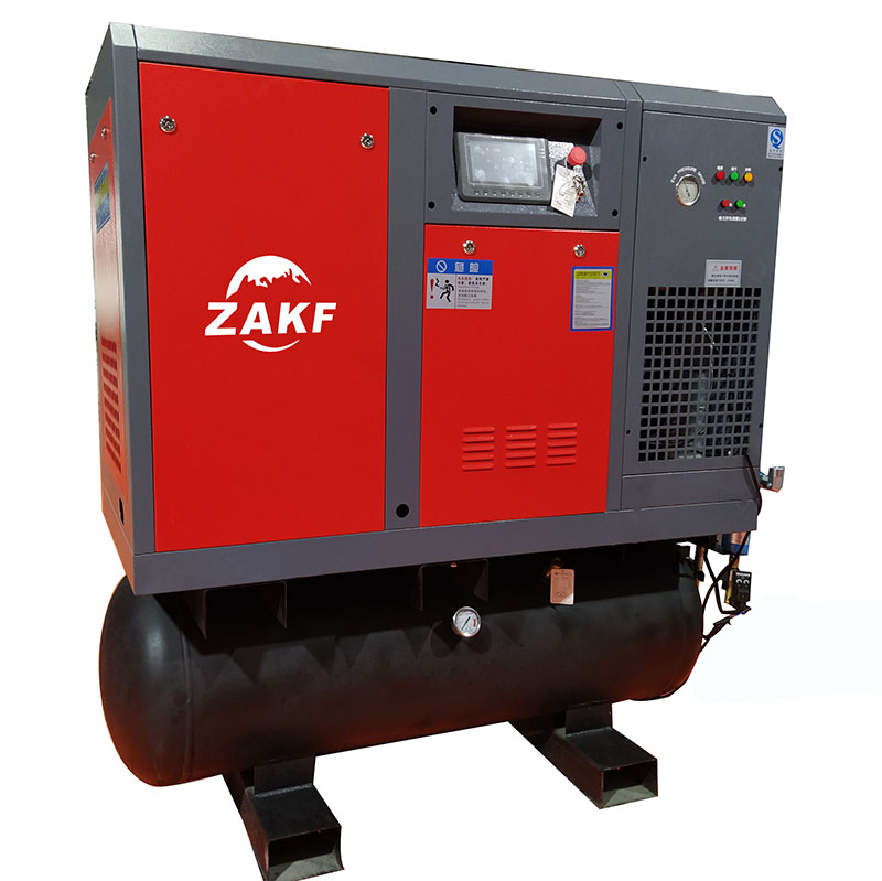 Integrated 22kw 30hp screw compressor 16bar with Tank and Dr